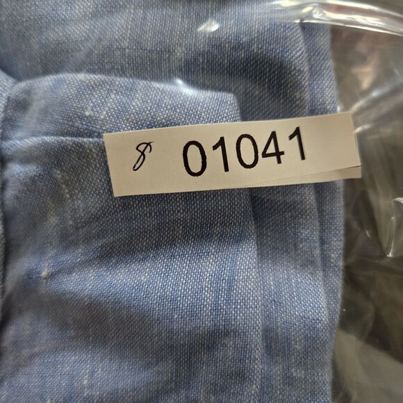 J Jill Shirt Tunic Love Linen Button Blouse Slits Beach Medium Long Sleeve - Picture 13 of 13